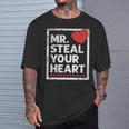 Mr Steal Your Heart Valentines Day Love Boys T-Shirt Gifts for Him