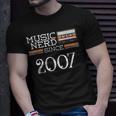Music Nerd Since 2007 13Th Birthday Music Lover Musical T-Shirt Gifts for Him