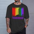 Nashville Tennessee Lgbtq Gay Pride Rainbow Skyline T-Shirt Gifts for Him