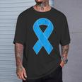 National Foster Care Month Retro Vintage Blue Ribbon T-Shirt Gifts for Him