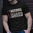 National Guard American Flag Proud Patriotic T-Shirt Gifts for Him