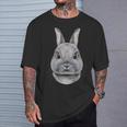 Netherland Dwarf Rabbit Face T-Shirt Gifts for Him