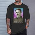 Nikola Tesla Inspiradora De Ciencia Y Electricidad Camiseta unisex Regalos para él
