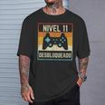 Nivel 11 Anos Desbloqueado Humor Cumpleanos 11 Gamer Regalo Camiseta unisex Regalos para él