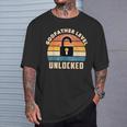 Nivel Del Padrino Desbloqueado Regalo Del Padrino Camiseta unisex Regalos para él