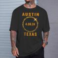 North America Total Solar Eclipse 2024 Austin Texas Souvenir T-Shirt Gifts for Him