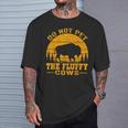 Do Not Pet The Fluffy Cows Bison Retro Vintage T-Shirt Gifts for Him