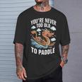 Nunca Eres Demasiadoiejo Para Remar Dragon Boat Racing Team Men Camiseta unisex Regalos para él
