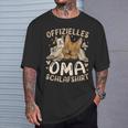 Offizielles Oma Schlaf Französische Bulldogge T-Shirt Geschenke für Ihn