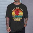 Old Butterhand Table Tennis Games T-Shirt Geschenke für Ihn