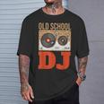Oldschool Dj Deejay Dj Music Camiseta unisex Regalos para él