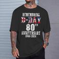 Omaha Beach 1944 D-Day 2024 80Th Anniversary Normandy T-Shirt Gifts for Him