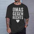 With 'Omas Agegen Richs' Anti-Rassism Fck Afd Nazis T-Shirt Geschenke für Ihn