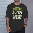 One Lucky Father-In-Law St Patrick's Day Family T-Shirt Gifts for Him