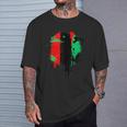 Pan African Flag Unia African American Flag T-Shirt Gifts for Him