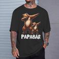 Papa Bärater Tochter Sohn Dabbing Papaatertag T-Shirt Geschenke für Ihn