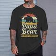 Papa Bear 2 Bären-Welpen Papa 2 Kinderatertag Bär Kapuzenjacke T-Shirt Geschenke für Ihn