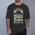 Papa Bear 3 Bären-Welpen Papa 3 Kinderatertag Bär T-Shirt Geschenke für Ihn