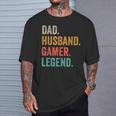 Papa Ehemann Gamer Legendideospielspieler Gaming Dad T-Shirt Geschenke für Ihn