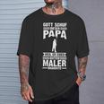 Papa Maler T-Shirt Geschenke für Ihn