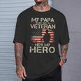 My Papa Is Not Just A Veteran He's My Hero Veteran T-Shirt Gifts for Him