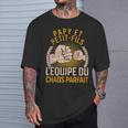 Papy Et Petite-Fils L'équipe Du Chaos Fête Des Grands-Pères T-Shirt Cadeaux pour lui