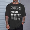 Para Profesores De Música Regalos Para Profesores De Música Camiseta unisex Regalos para él
