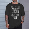 Patent Camera Photographer Vintage Retro T-Shirt Geschenke für Ihn