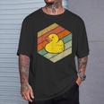 Pato De Goma Retro Pato De Bañoitnage Patito De Goma Camiseta unisex Regalos para él