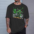 Patrick's Day Dirt Bike Shamrocks Lucky Patrick's Day Coin T-Shirt Gifts for Him