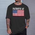 Patriotic Af American Flag Heart 4Th Of July Usa Pride T-Shirt Gifts for Him