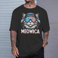 Patriotic Meowica 4Th Of July Cat American Flag Usa Kitty T-Shirt Gifts for Him