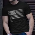 Patriotic Metal Detecting Usa Flag Treasure Hunt Detectorist T-Shirt Gifts for Him