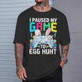 I Paused My Game To Egg Hunt Video Game Happy Easter Boys T-Shirt Gifts for Him
