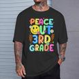Peace Out 3Rd Grade Teacher Student Happy Last Day Of School T-Shirt Gifts for Him