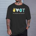 Peace Love Ot Ota Occupational Therapy Therapist T-Shirt Gifts for Him