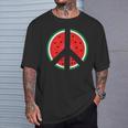 Peace Sign Watermelon Fruit Graphic T-Shirt Gifts for Him