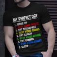 My Perfect Day Video Games Video Gamers T-Shirt Gifts for Him