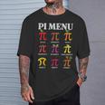 Pi Day Menu Math Lover Geek Pi Day 3 14 Science Teacher T-Shirt Gifts for Him