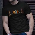 Pickleball Lovers Heartbeat In Retro Colors Pickleball T-Shirt Gifts for Him