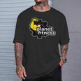 Planet Gym Fitness Bicep Workout Exercise Training Women T-Shirt Gifts for Him