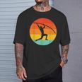 Pole Vault Vintage Track And Field Athletics Sunset T-Shirt Gifts for Him