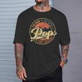 Pop The Man The Myth The Legend Distressed Fathers Day T-Shirt Gifts for Him