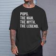 Pops Grandpa Dad Birthday Father's Day Men T-Shirt Gifts for Him