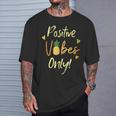 Positive Vibe Only Transfer Day Infertility Ivf Pineapple T-Shirt Gifts for Him