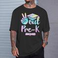 Prek Graduation Peace Out Pre K Tie Dye End Of School T-Shirt Gifts for Him