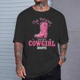 Princess Cowgirl Wears Western Cowboy Boots Farm Girls T-Shirt Gifts for Him
