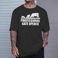 Professional Gate Opener Cow Apparel T-Shirt Gifts for Him