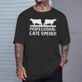 Professional Gate Opener Animal Lover T-Shirt Gifts for Him