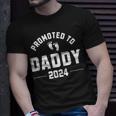 Promoted To Daddy 2024 New Father Pregnancy Announcement T-Shirt Gifts for Him